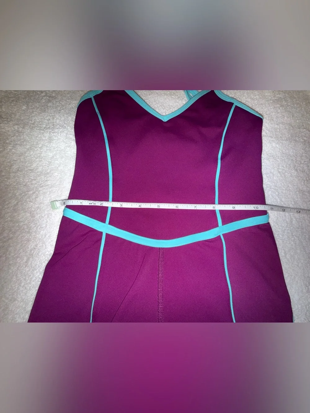 Tiger Friday Maroon & Blue Biketard Size Adult X-Small